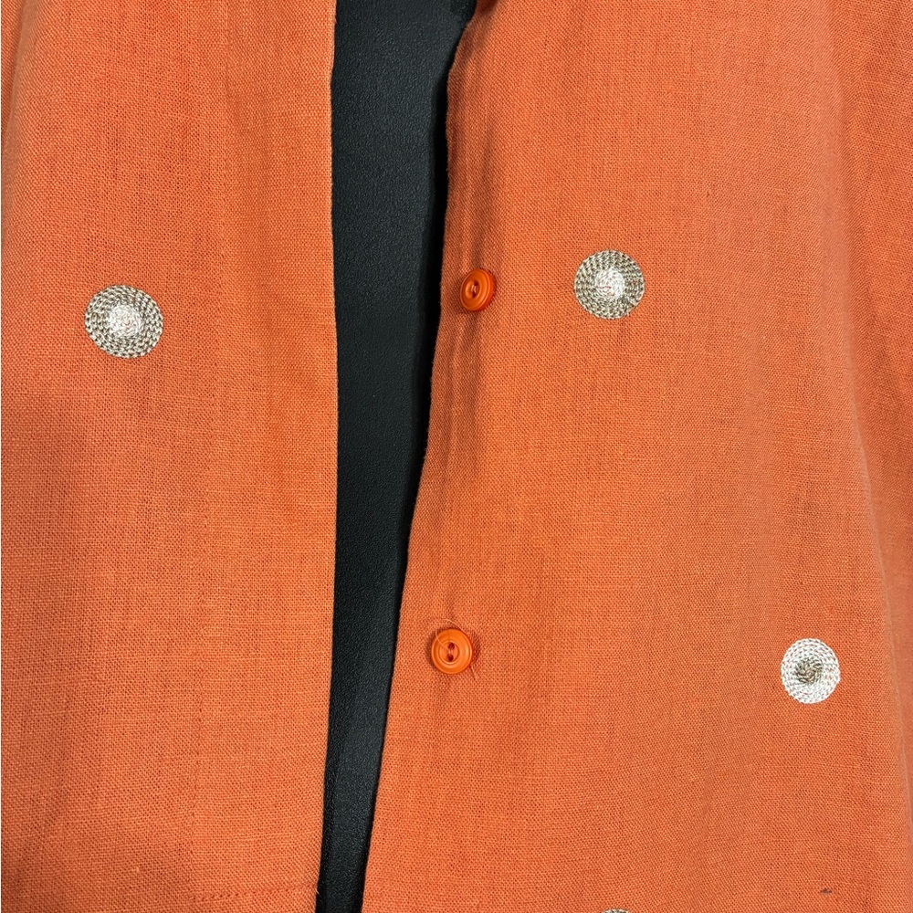 Richard Malcolm Linen Rayon Jacket blouse size 14 - Picture 4 of 10